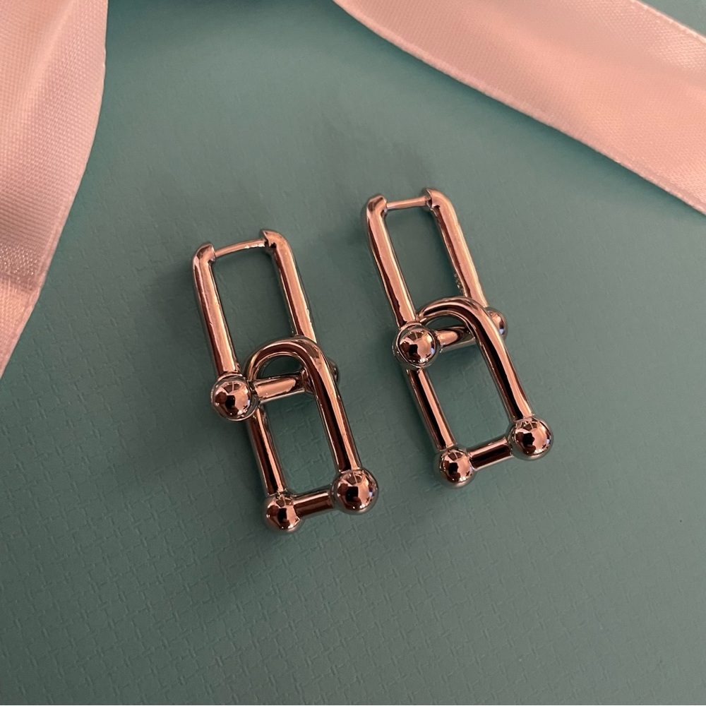 HardWear Link Earrings - Sterling Silver Color - Large